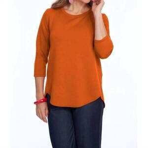 NEW LIOR zofi round neck top in rust
